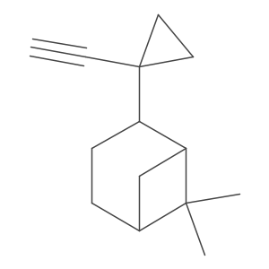 2-(1-Ethynylcyclopropyl)-6,6-dimethylbicyclo[3.1.1]heptane Structure