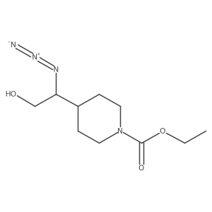 Ethyl 4-(1-azido-2-hydroxyethyl)piperidine-1-carboxylate Structure