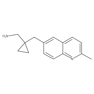 {1-[(2-Methylquinolin-6-yl)methyl]cyclopropyl}methanamine结构式