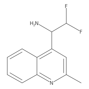 2,2-Difluoro-1-(2-methylquinolin-4-yl)ethan-1-amine Structure