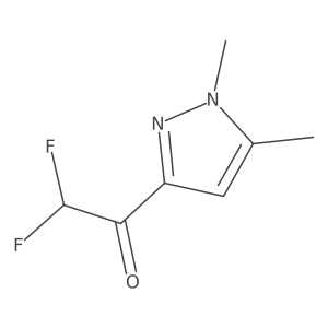 1-(1,5-dimethyl-1H-pyrazol-3-yl)-2,2-difluoroethan-1-one Structure
