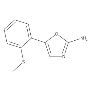 5-[2-(Methylsulfanyl)phenyl]-1,3-oxazol-2-amine Structure