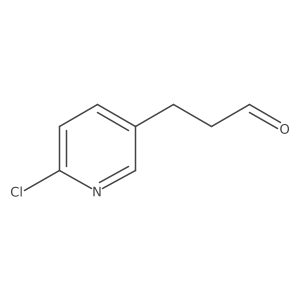 3-(6-Chloropyridin-3-yl)propanal结构式