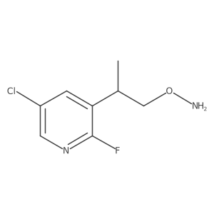 O-[2-(5-chloro-2-fluoropyridin-3-yl)propyl]hydroxylamine结构式