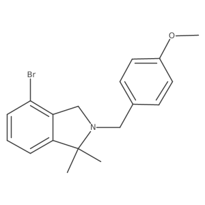 4-Bromo-2-(4-methoxybenzyl)-1,1-dimethylisoindoline Structure