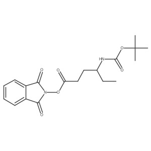 1,3-dioxo-2,3-dihydro-1H-isoindol-2-yl 4-{[(tert-butoxy)carbonyl]amino}hexanoate结构式