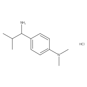 (R)-4-(1-Amino-2-methylpropyl)-N,N-dimethylaniline 2hcl结构式
