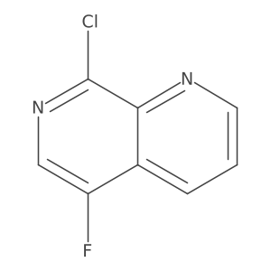 8-Chloro-5-fluoro-1,7-naphthyridine Structure