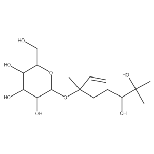 (2S,3R,4S,5S,6R)-2-(6,7-dihydroxy-3,7-dimethyloct-1-en-3-yl)oxy-6-(hydroxymethyl)oxane-3,4,5-triol Structure