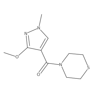 (3-Methoxy-1-methylpyrazol-4-yl)-thiomorpholin-4-ylmethanone Structure