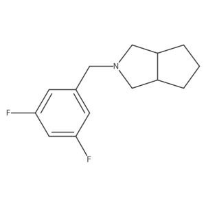 2-[(3,5-Difluorophenyl)methyl]-octahydrocyclopenta[c]pyrrole结构式