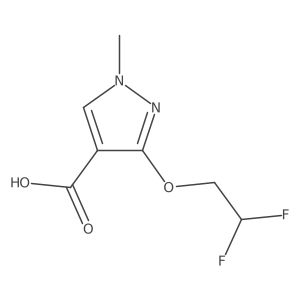 3-(2,2-Difluoroethoxy)-1-methylpyrazole-4-carboxylic acid Structure