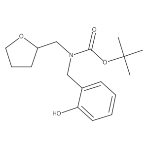 tert-butyl N-[(2-hydroxyphenyl)methyl]-N-[(oxolan-2-yl)methyl]carbamate Structure