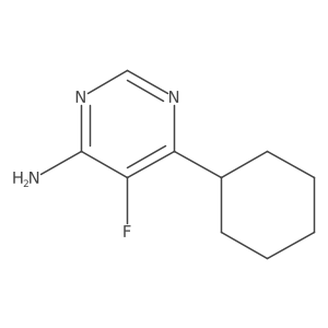 6-Cyclohexyl-5-fluoropyrimidin-4-amine结构式
