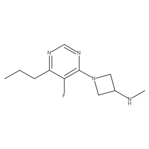 1-(5-fluoro-6-propylpyrimidin-4-yl)-N-methylazetidin-3-amine Structure
