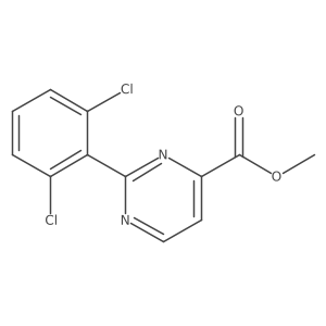 Methyl 2-(2,6-dichlorophenyl)pyrimidine-4-carboxylate Structure