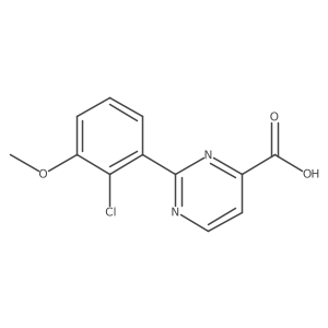 2-(2-Chloro-3-methoxyphenyl)pyrimidine-4-carboxylic acid Structure