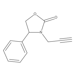 R-4-Phenyl-3-(2-propynyl)-2-oxazolidinone结构式
