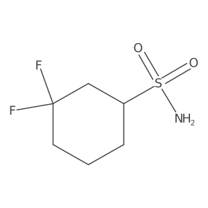3,3-Difluorocyclohexane-1-sulfonamide Structure