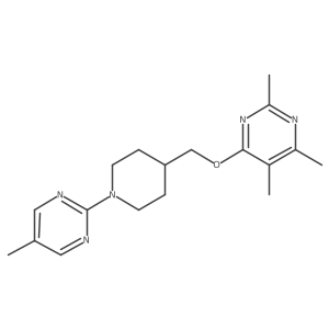 2,4,5-Trimethyl-6-{[1-(5-methylpyrimidin-2-yl)piperidin-4-yl]methoxy}pyrimidine结构式