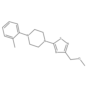 1-[3-(Methoxymethyl)-1,2,4-thiadiazol-5-yl]-4-(2-methylphenyl)piperazine Structure