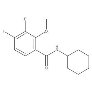 N-Cyclohexyl-3,4-difluoro-2-methoxybenZamide结构式