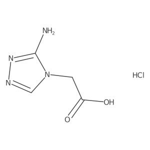 2-(3-amino-4H-1,2,4-triazol-4-yl)acetic acid hydrochloride结构式