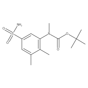 tert-butyl N-(2,3-dimethyl-5-sulfamoylphenyl)-N-methylcarbamate Structure