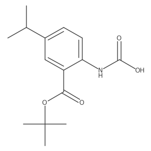 {2-[(Tert-butoxy)carbonyl]-4-(propan-2-yl)phenyl}carbamic acid Structure