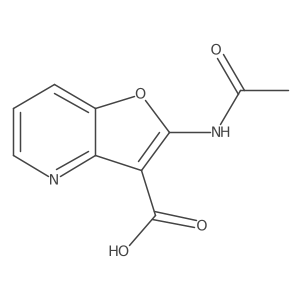 2-Acetamidofuro[3,2-b]pyridine-3-carboxylic acid结构式