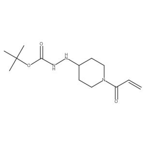 N'-[1-(prop-2-enoyl)piperidin-4-yl](tert-butoxy)carbohydrazide结构式