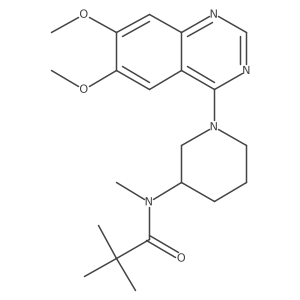 N-[1-(6,7-dimethoxyquinazolin-4-yl)piperidin-3-yl]-N,2,2-trimethylpropanamide结构式