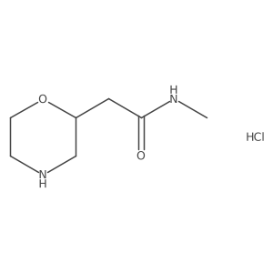 N-methyl-2-(morpholin-2-yl)acetamidehydrochloride Structure