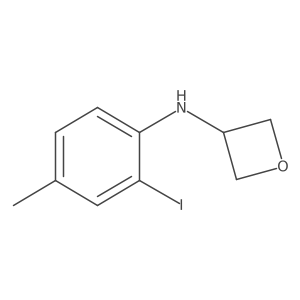 N-(2-Iodo-4-methylphenyl)oxetan-3-amine结构式