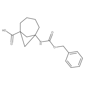 6-{[(Benzyloxy)carbonyl]amino}bicyclo[4.1.1]octane-1-carboxylic acid Structure