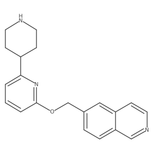 6-[[[6-(4-Piperidinyl)-2-pyridinyl]oxy]methyl]isoquinoline结构式