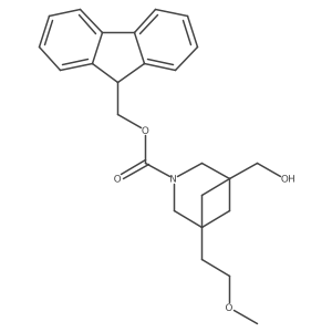 (9H-fluoren-9-yl)methyl 1-(hydroxymethyl)-5-(2-methoxyethyl)-3-azabicyclo[3.1.1]heptane-3-carboxylate结构式