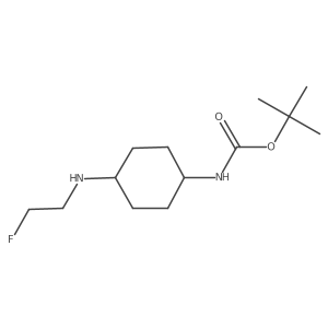 cis-N1-Boc-N4-(2-fluoroethyl)-1,4-cyclohexanediamine Structure