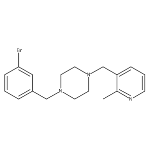 1-[(3-Bromophenyl)methyl]-4-[(2-methylpyridin-3-yl)methyl]piperazine结构式