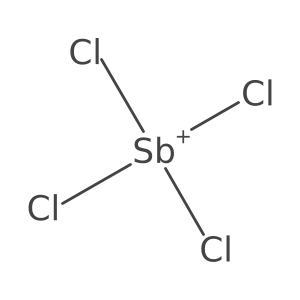 Antimony(1+), tetrachloro-, (T-4)-结构式