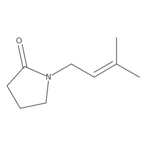 1-(3-Methylbut-2-en-1-yl)pyrrolidin-2-one Structure