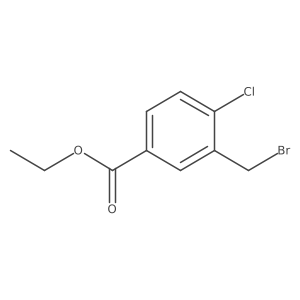 Ethyl 3-(bromomethyl)-4-chlorobenzoate结构式