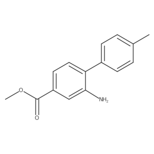 Methyl 2-amino-4'-methyl-[1,1'-biphenyl]-4-carboxylate结构式