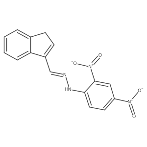 1H-Indene-3-carboxaldehyde, 2-(2,4-dinitrophenyl)hydrazone Structure