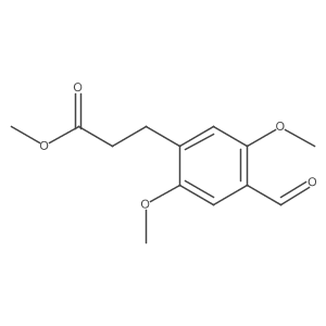 Methyl 4-formyl-2,5-dimethoxybenzenepropanoate Structure