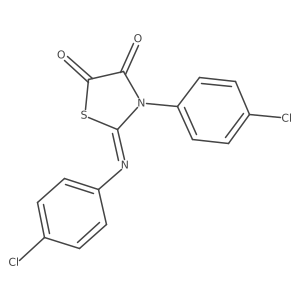 3-(4-Chlorophenyl)-2-[(4-chlorophenyl)imino]-4,5-thiazolidinedione Structure