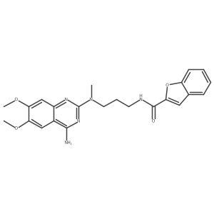 N-[3-[(4-Amino-6,7-dimethoxy-2-quinazolinyl)methylamino]propyl]-2-benzofurancarboxamide结构式