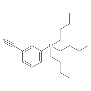 3-(Tributylstannyl)benzonitrile Structure