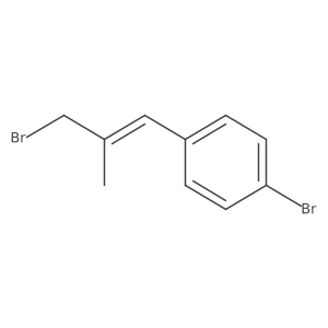 1-Bromo-4-(3-bromo-2-methyl-1-propenyl)benzene Structure