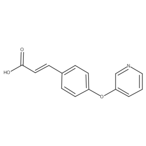 3-[4-(3-Pyridinyloxy)phenyl]-2-propenoic acid Structure